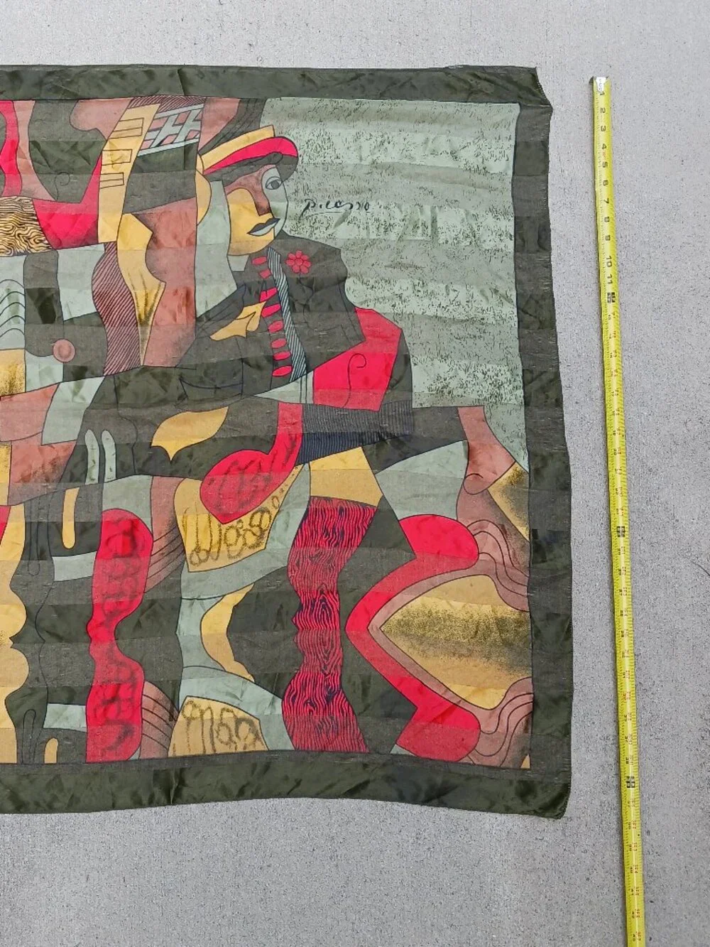 Silk Picaso scarf 38x38 large